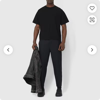 Streetwear Heavy 100% Pima Recycled Cotton Blank Custom LOGO T Shirt Cropped Boxy Fit Dropped Shoulder T-shirt Men